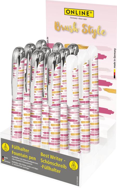 Actual product image Online Writing instruments in PET display 08345/12 College, Brush Style assorted (Rose, Gold, Pink, 12 x)