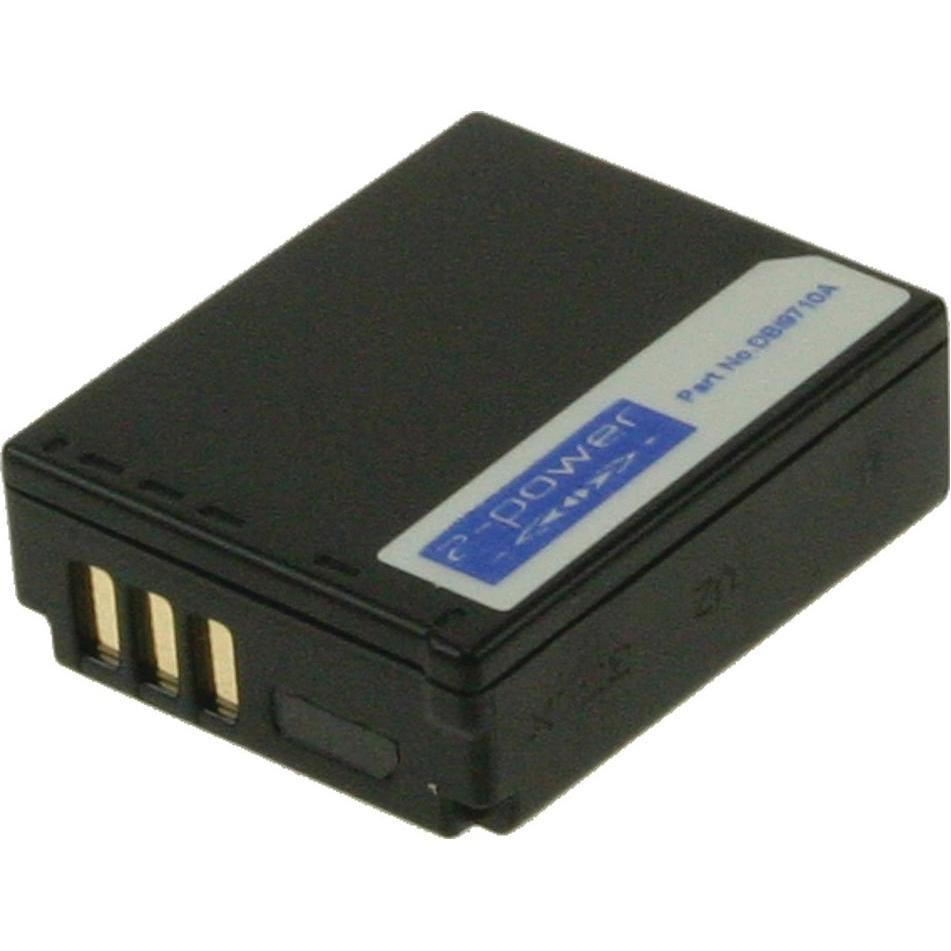 2-Power Digital Camera Battery 3.7V 1000mAh (Akku), Kamera Stromversorgung, Schwarz