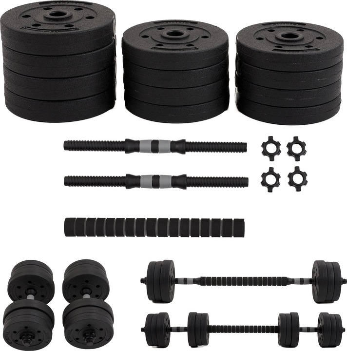 Actual product image GCS Zipro Zipro Cement Barbell And Dumbbell Set 20kg