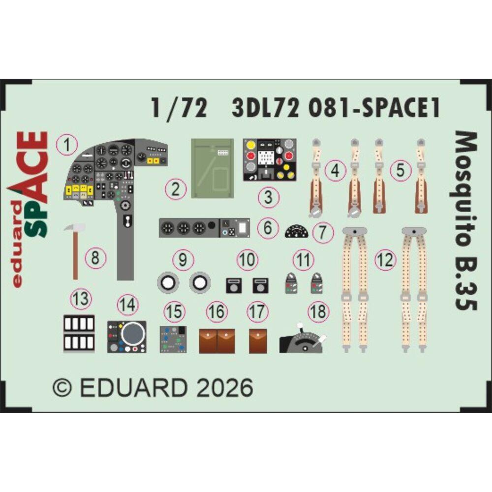 Eduard Mosquito B.35 SPACE for Airfix