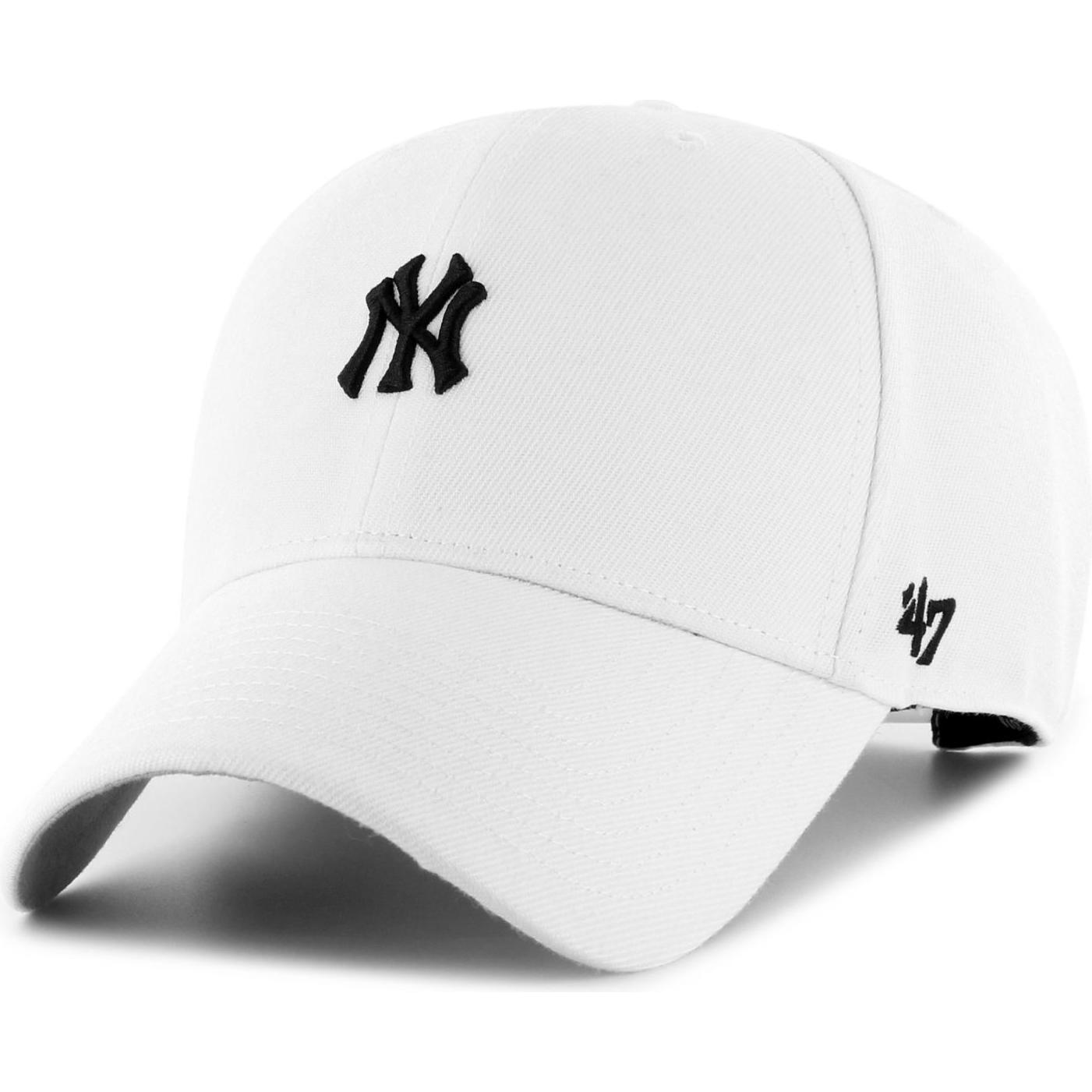 47 Brand, Herren, Cap, Snapback Cap - Base Runner New York Yankees Weiss, Weiss