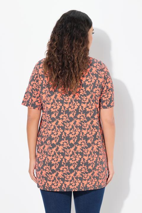 Immagine prodotto Ulla Popken T-shirt con laccetti, scollo a V e mezze maniche (46, 48)