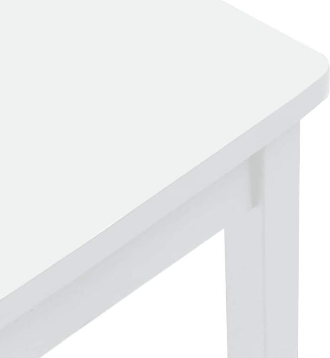 Image du produit VidaXL Tabouret de bar 2 pcs. Blanc Bois massif Hévéa