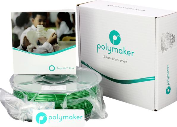 Produktbild Polymaker PolyLite PLA - Green - 1.75mm (PLA, 1.75 mm, 1000 g, Grün)