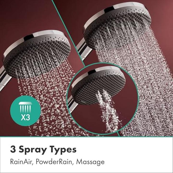 Productafbeelding hansgrohe Raindance Alive Select S Doucheset mit EcoSmart, 3 Strahlarten und PowderRain