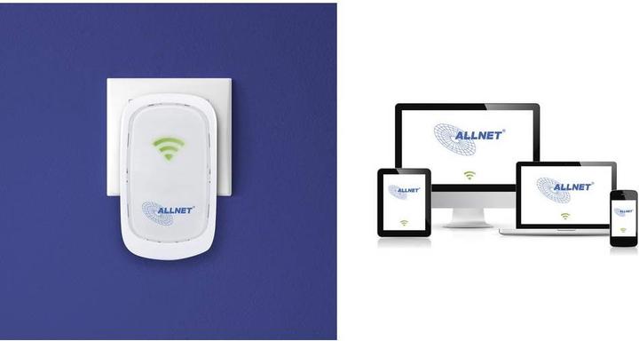 Actual product image Allnet WLAN N300 Repeater (300 Mbit/s)