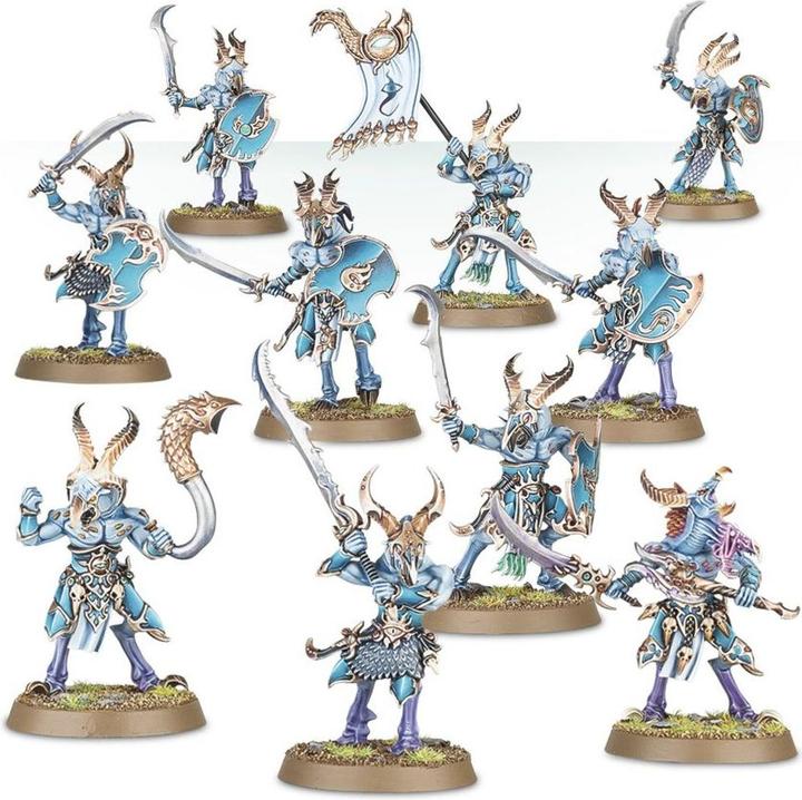 Productafbeelding Games Workshop Warhammer AoS - Spearhead Disciples of Tzeentch : Troupeau de Guerre de Tzaangor (Plastic)