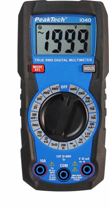 Produktbild Peaktech P 1040 TrueRMS Digital Multimeter (CAT III 600V)