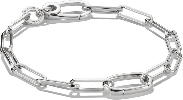 Immagine prodotto Thomas Sabo Charm Armband Paperclip mit einem Connect Link Silber (15 cm, Argento 925)