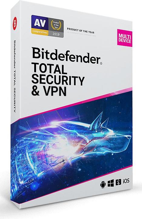 Bitdefender Total Security 2021 & VPN Premium (1 User, 12 Monate)