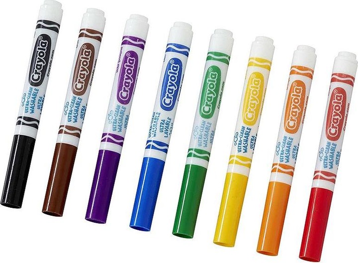 Produktbild Crayola Ultra Clean Filzstifte mit Kegelspitze (Multi, 8 x)