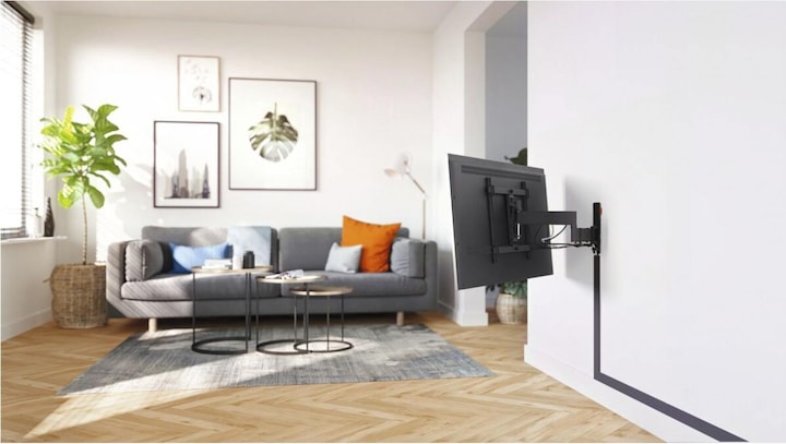 Produktbild Vogels Kabelkanal,80cm,Schwarz,Vertikal oder Horizontal montierbar (Kabelkanal, 80 cm)