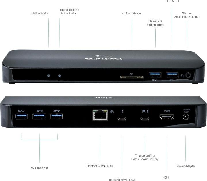 Produktbild i-tec Thunderbolt 3 Dual Dock (Thunderbolt, 2 Ports)