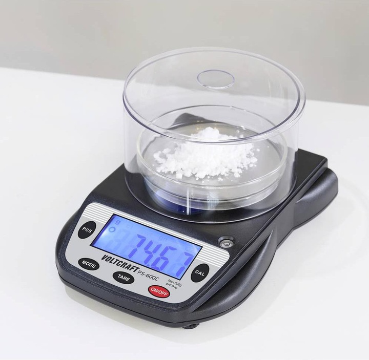 Image du produit Voltcraft PS-600C Balance de précision Capacité de pesée (max.) 600g Précision 0.01g Alimentation par pile Sch