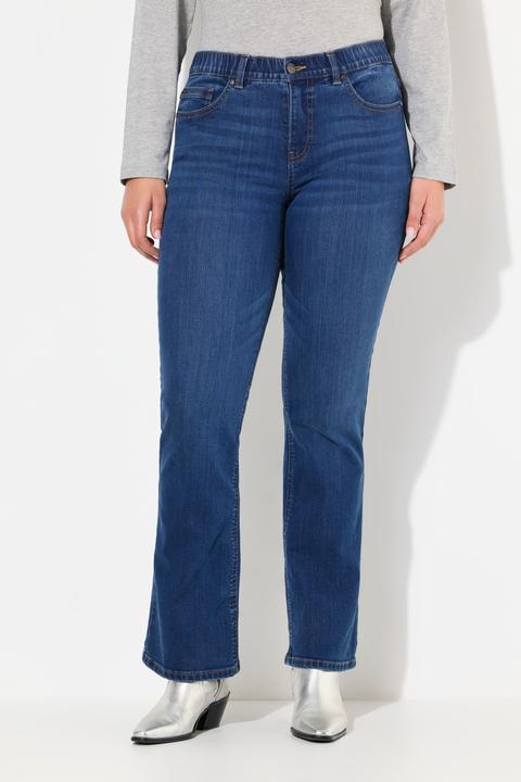 Produktbild Ulla Popken Bootcut-Jeans Marie, weites Bein, 5-Pocket-Schnitt (50)