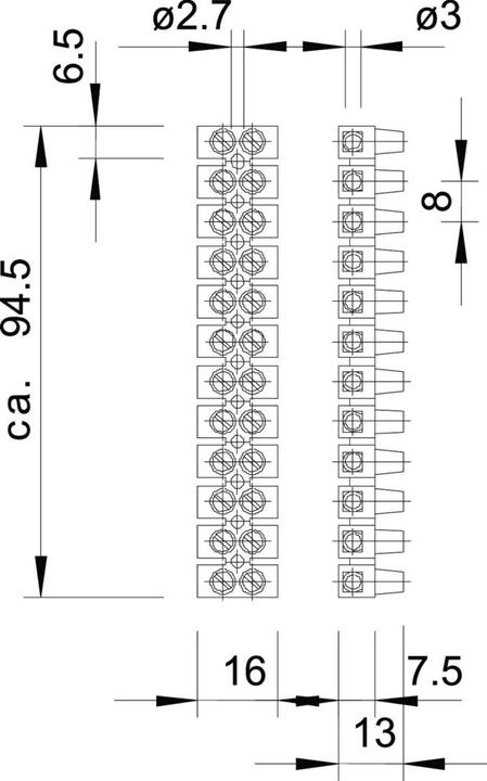 Produktbild OBO Bettermann OBO 72 VDE/EKL 0E PA ReihenlÃ¼sterklemme 4,0qmm PA transparent
