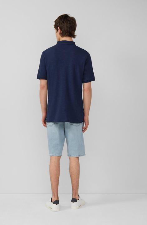 Actual product image S.Oliver Polo-Shirt Flammgarn-Poloshirt mit Brusttasche und Stickerei (S)