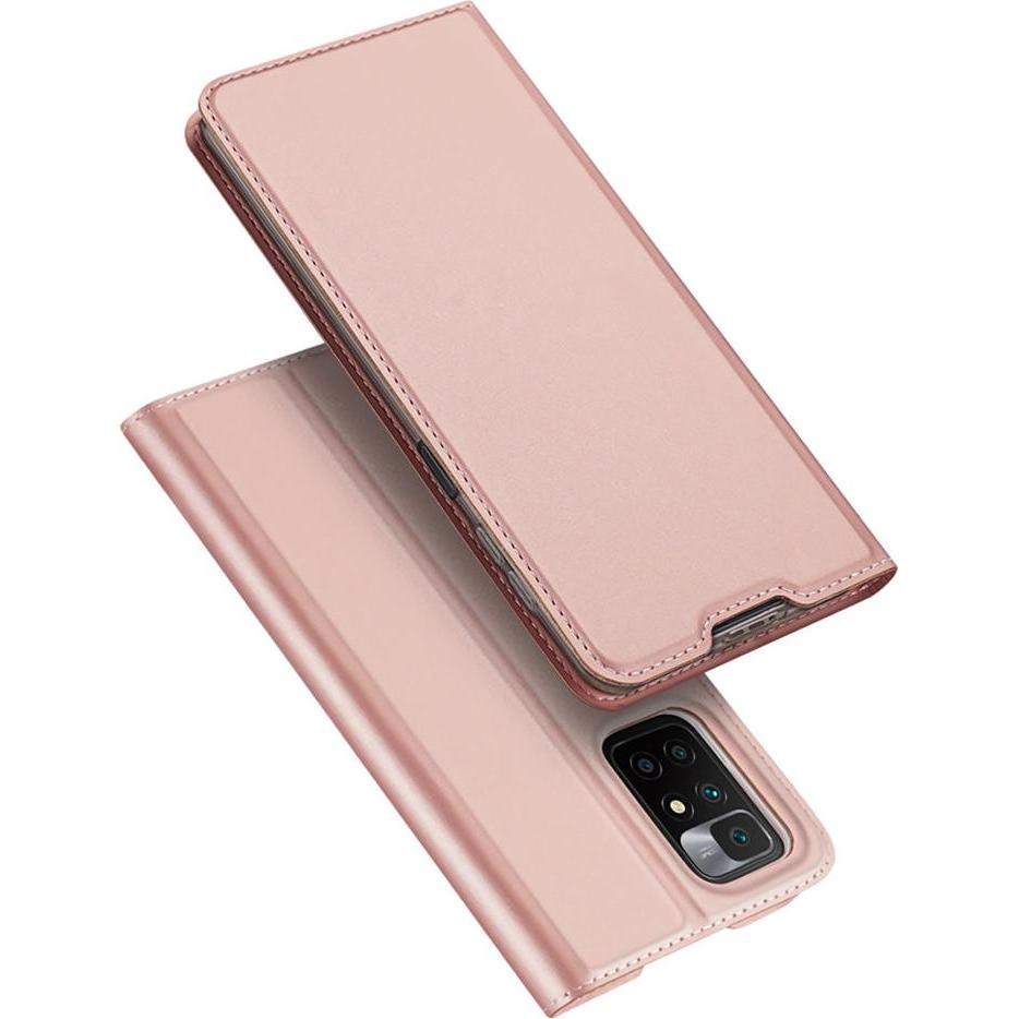 Dux Ducis Skin Pro Series Bookcover (Xiaomi Redmi 10), Smartphone Hülle, Rosa