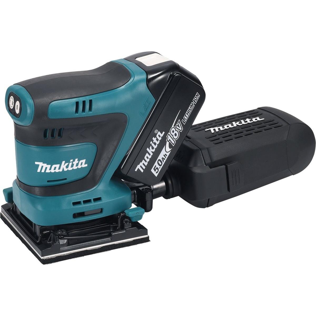 Makita .SZ OSCIL-SCHLEIFMASCHINEN. 18V 93x185mm 2x5Ah (Schwingschleifer) (DBO480RTJ)