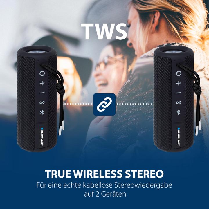Immagine prodotto Blaupunkt Altoparlante Bluetooth con TWS | BT 202+ (12 h, Batteria ricaricabile)
