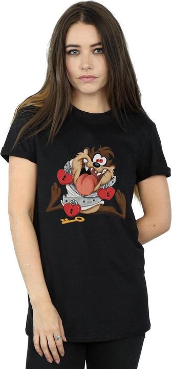 Actual product image Looney Tunes Womens/Ladies Taz Valentine's Day Madly In Love Cotton Boyfriend T-Shirt (XL)