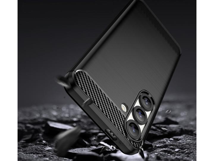 Produktbild Screenguard Hülle Carbon Brushed Soft TPU (Samsung Galaxy S25)