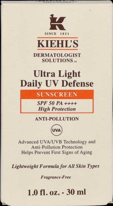 Produktbild Kiehl's Ultra Light Daily UV Defense SPF50 (Sonnencreme, SPF 50, 30 ml, 52 g)