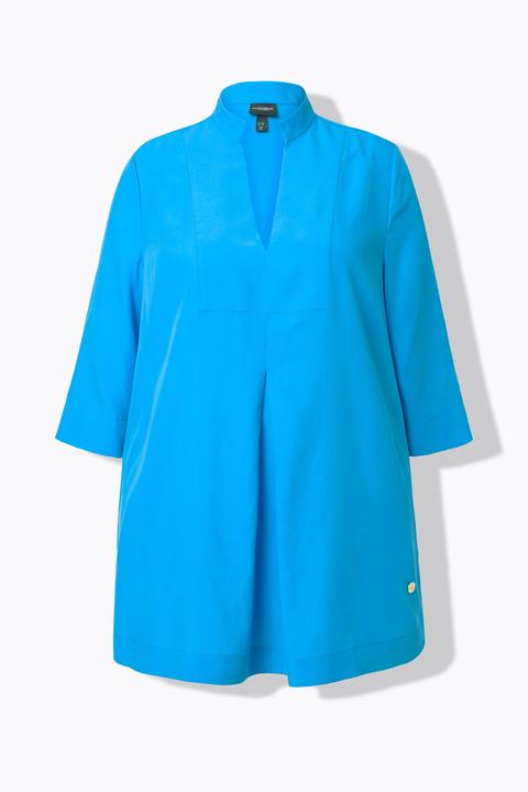 Actual product image Ulla Popken Longline 3/4 Sleeve Collared Blouse (46, 48)
