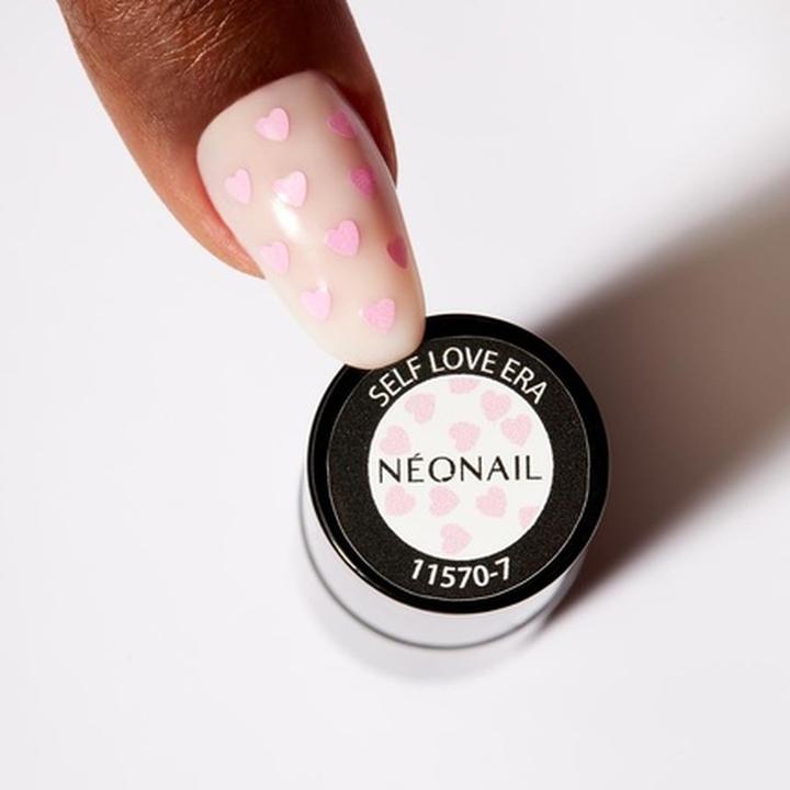 Produktbild Neonail UV Nail Polish 7.2ml - Self Love Era - Clear with Pink Hearts (UV-Gel Lack)