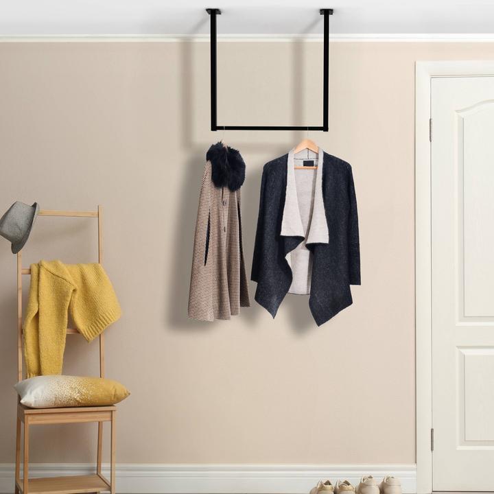 Image du produit CLP Tringle à vêtements Fenton en métal pour montage au plafond