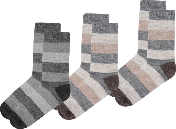 Actual product image Normani 6 pairs of alpaca socks wide striped (pack of 6, 43 - 46)