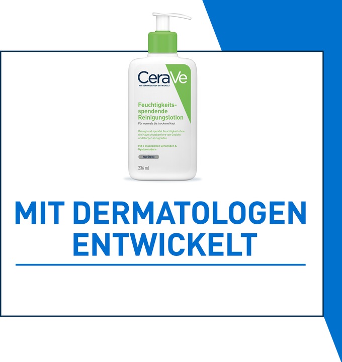 Energie-Label CeraVe Feuchtigkeitsspendende Reinigungslotion für Gesicht und Körper (Reinigungslotion, 236 ml)