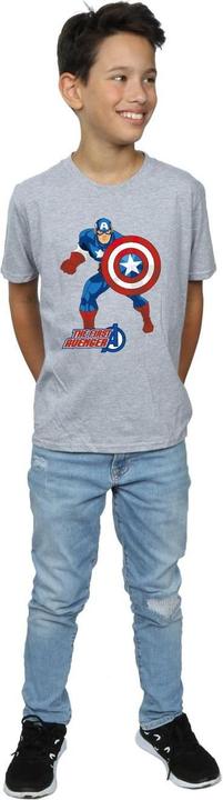 Actual product image Captain America Boys The First Avenger T-Shirt (116)