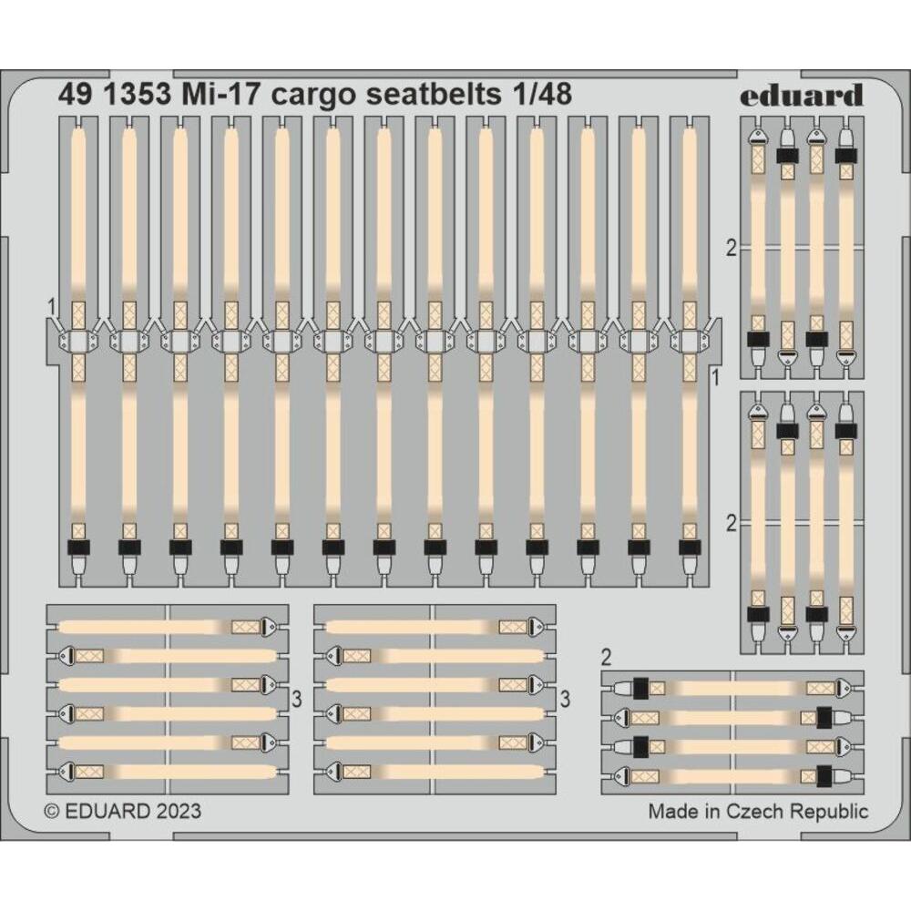 Eduard Mi-17 cargo seatbelts 1/48 AMK