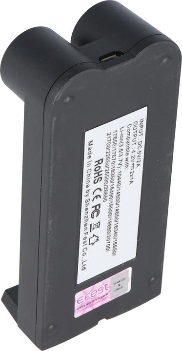 Immagine prodotto Efest Caricabatterie SLIM K2 a 2 scomparti per batterie agli ioni di litio (1 pz., Batteria + Caricabatterie)
