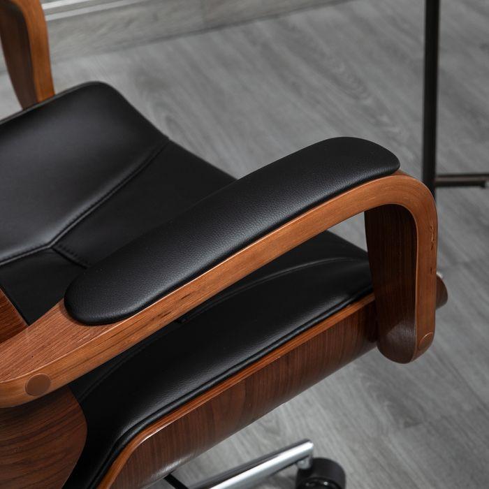 Produktbild Swisshandel24 Bürostuhl, ergonomisch, hohe Rückenlehne, Abnehmbarer Kopfstütze, Schwarz (47.50 - 57.50 cm)