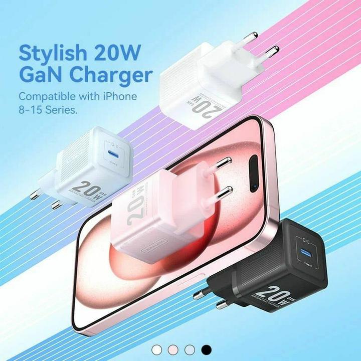 Produktbild Vention Wall charger,, FEPB0-EU, USB-C, 20W, GaN (black) (20 W, 1 Port)