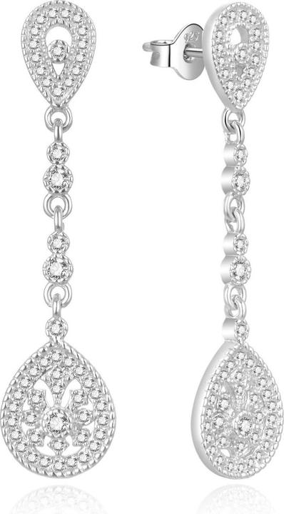 Image du produit Moiss Elégants boucles d'oreilles en argent avec zircons cubiques E0002556 (L)