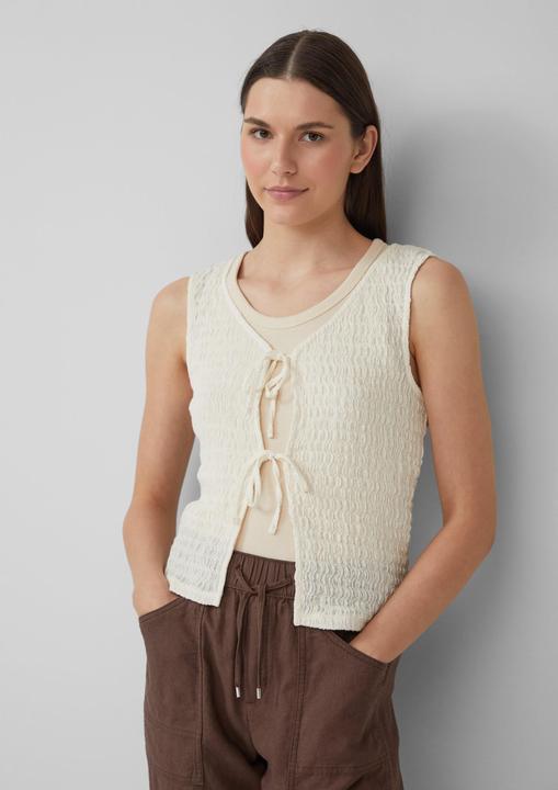 Actual product image S.Oliver Indoor-Weste Strukturierte Slim-Fit-Weste aus Baumwollmix (44)