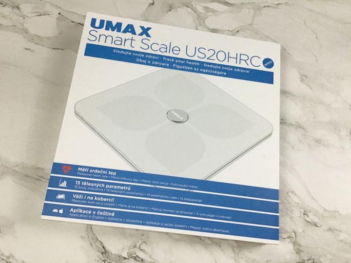 Produktbild UMAX Personenwaage US20HRC Weiss (180 kg)