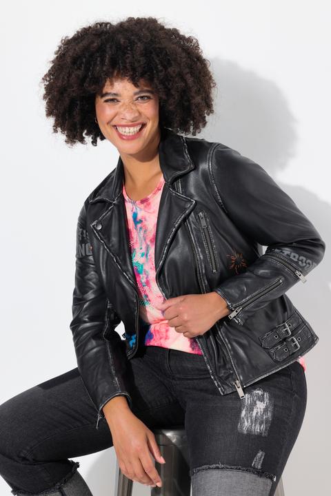 Actual product image Angel of Style Leather jacket with modern print (54)
