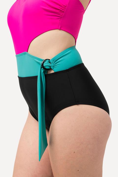 Actual product image Ulla Popken Peekaboo Cutout Swimsuit (48)
