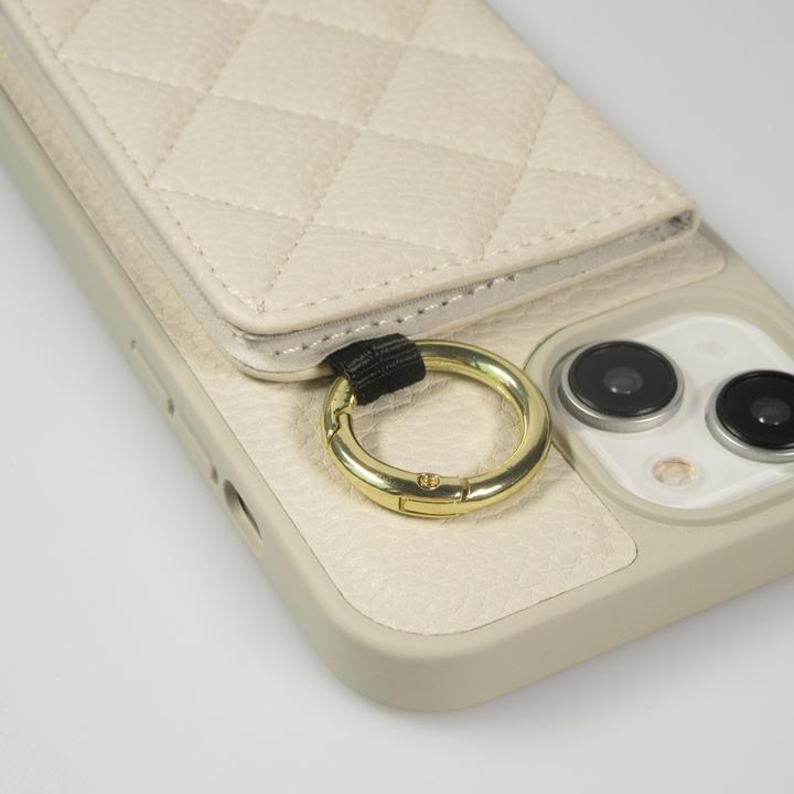 Actual product image PhoneLook Hülle Gepolstertes Leder mit Spiegel und Kartenfach grosse abnehmbare Riemen (Apple iPhone 15)