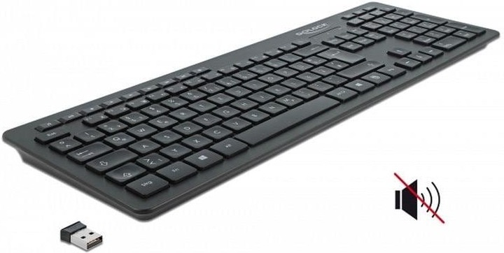 Produktbild Delock Funk-Tastatur 12004 Wireless Silent (DE, Kabellos)