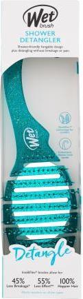 Produktbild Wet Brush Shower Detangler Teal Glitter -