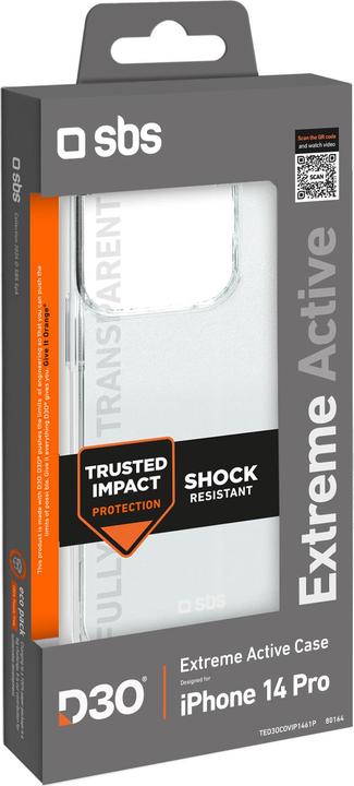 Produktbild SBS D3O iPhone 14 Pro Case - Transparent (Apple iPhone 14 Pro)
