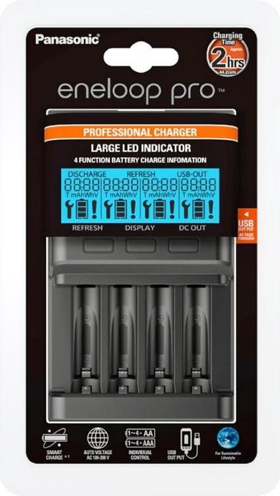 Immagine prodotto Panasonic Eneloop Pro BQ-CC65 (1 pz., Caricabatterie senza batteria)