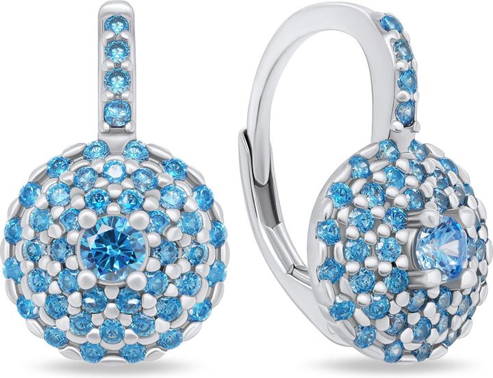 Immagine prodotto Brilio Argento - Splendidi orecchini in argento con zirconi blu EA14