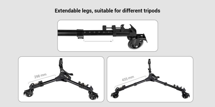 Immagine prodotto SmallRig Stativwagen 3986 Universal (Carrello porta treppiedi)