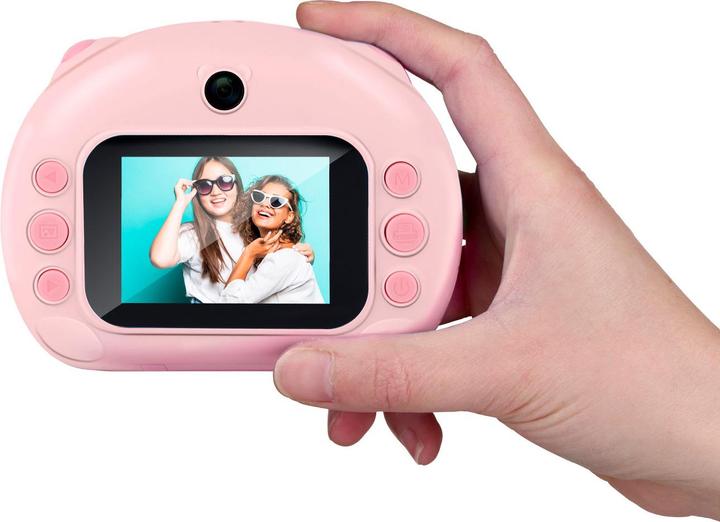 Produktbild Casativo Sofortbildkamera, 12MP, rosa, mit 3 Druckpapier-Ersatzrollen